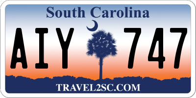 SC license plate AIY747