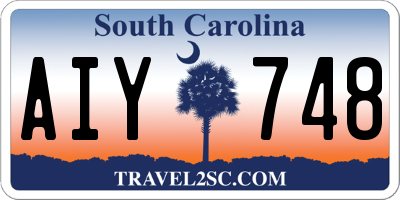 SC license plate AIY748
