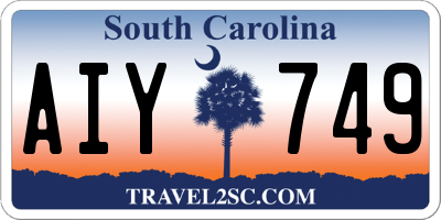 SC license plate AIY749
