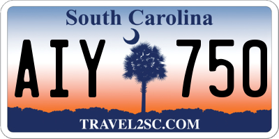 SC license plate AIY750