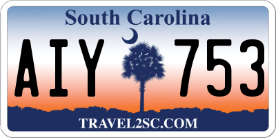 SC license plate AIY753