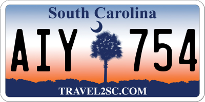 SC license plate AIY754