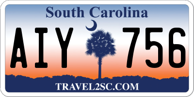 SC license plate AIY756