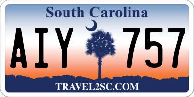 SC license plate AIY757