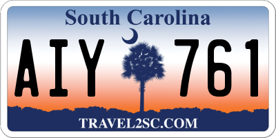 SC license plate AIY761