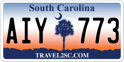 SC license plate AIY773