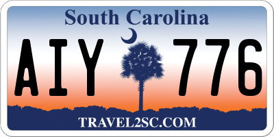 SC license plate AIY776