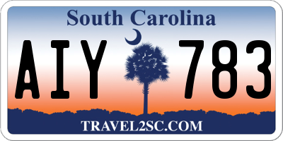 SC license plate AIY783
