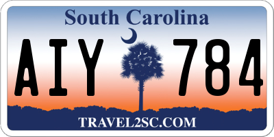 SC license plate AIY784