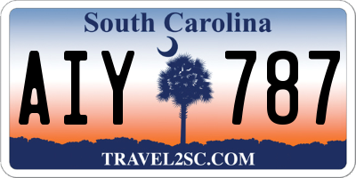 SC license plate AIY787