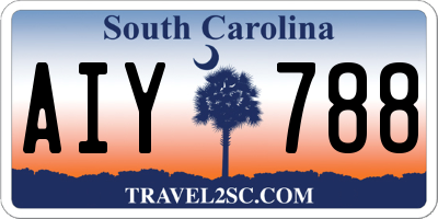 SC license plate AIY788