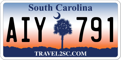 SC license plate AIY791