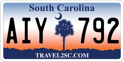 SC license plate AIY792