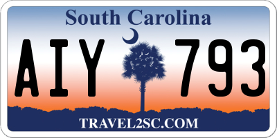 SC license plate AIY793