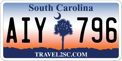 SC license plate AIY796