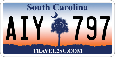 SC license plate AIY797
