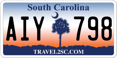 SC license plate AIY798
