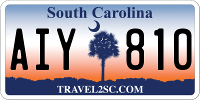 SC license plate AIY810