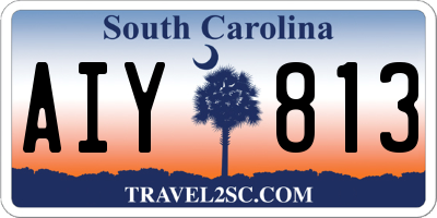 SC license plate AIY813