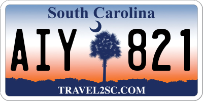 SC license plate AIY821