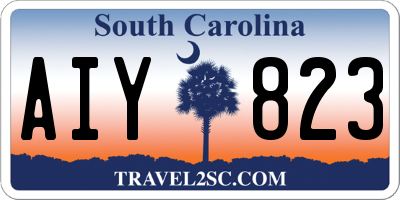 SC license plate AIY823