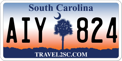 SC license plate AIY824