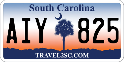 SC license plate AIY825