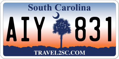 SC license plate AIY831