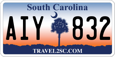SC license plate AIY832