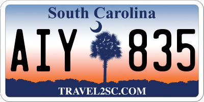 SC license plate AIY835