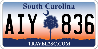 SC license plate AIY836