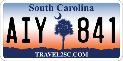 SC license plate AIY841