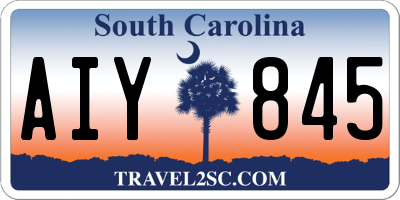 SC license plate AIY845