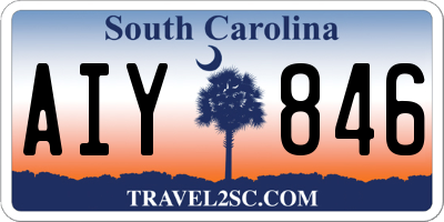 SC license plate AIY846
