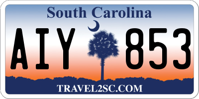 SC license plate AIY853