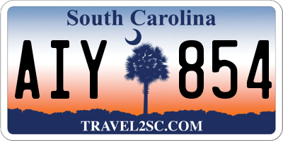 SC license plate AIY854
