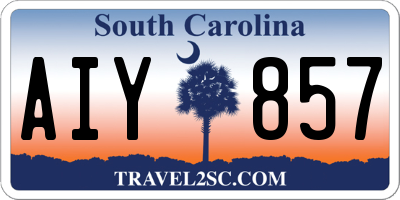 SC license plate AIY857