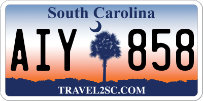 SC license plate AIY858