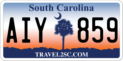 SC license plate AIY859