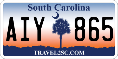SC license plate AIY865
