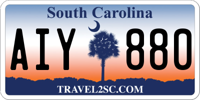 SC license plate AIY880