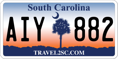 SC license plate AIY882