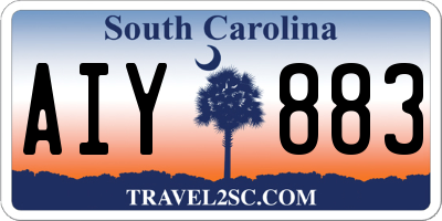 SC license plate AIY883
