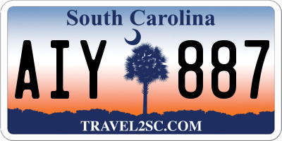 SC license plate AIY887