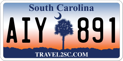 SC license plate AIY891