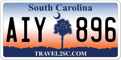 SC license plate AIY896