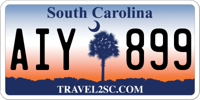 SC license plate AIY899