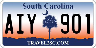 SC license plate AIY901