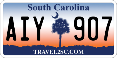 SC license plate AIY907