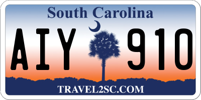 SC license plate AIY910